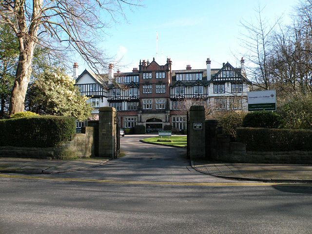 A front view of Harrogate Ladies’ College